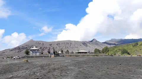 Time Lapse of Mount Bromo volcano Stock Footage 75990691