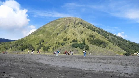 Time Lapse of Mount Bromo volcano Stock Footage 75990934