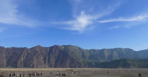 Time Lapse of Mount Bromo volcano, Indonesia. Видео 82806743
