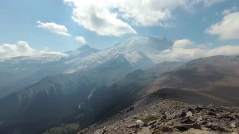Time Lapse of Mount Rainier Stock Footage 147960612