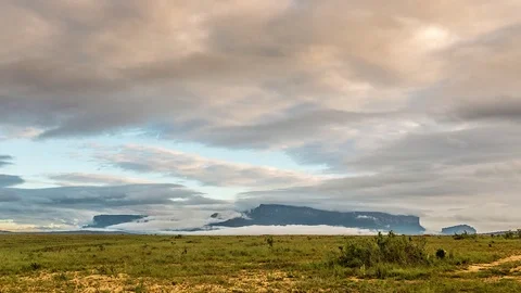 Time lapse in Mount Roraima, La Gran Sabana, Venezuela. Stock Footage
