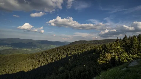 Time-lapse mountain of the Czech republic Stock Footage 122681852