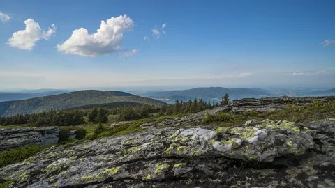 Time-lapse mountain of the Czech republic Stock Footage 122681862