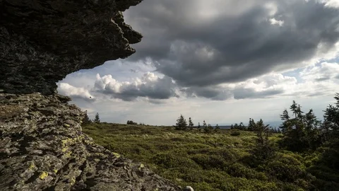 Time-lapse mountain of the Czech republic Stock Footage 122681898