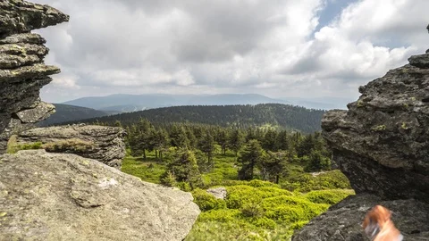 Time-lapse mountain of the Czech republic Video stock 122682626