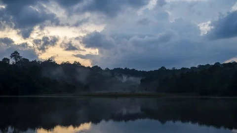 Time lapse Mountain forest Stock Footage 97152113