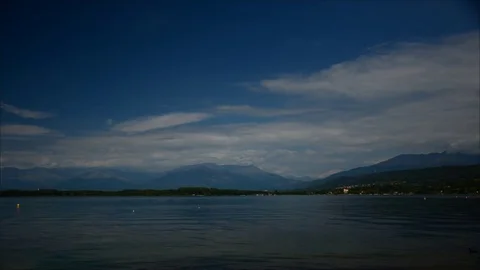 Time-lapse on mountain lake Stock Footage 79069491