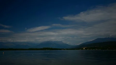 Time-lapse on mountain lake Stock Footage 79079529