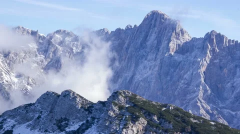 Time lapse of mountain landscape in Kranjska Gora Stock-Footage 49058410