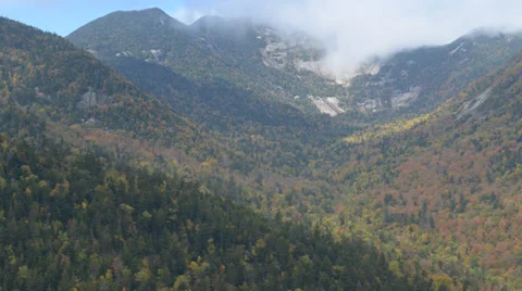 TIME LAPSE - Mountain Range with Clouds and Shadows Stock Footage 33464806