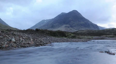 Time lapse of mountain river Stock Footage 36075016