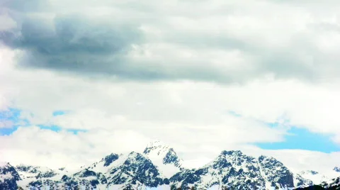 Time-lapse mountain sky Stock Footage 453655