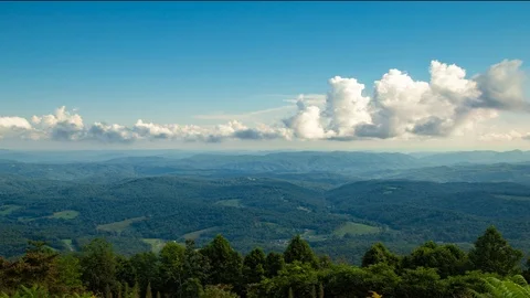 A Time Lapse Mountain View at Elk Mountain Overlook 2 Stock Footage 95498141
