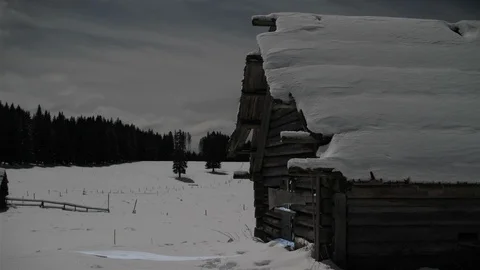 Time lapse of a mountain village Stock Footage 101750685