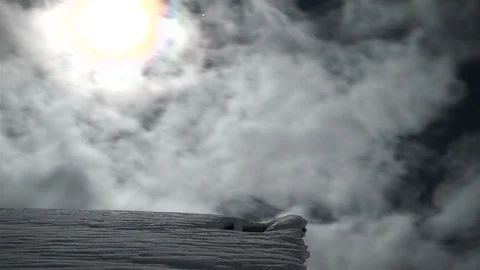 Time lapse of a mountain village Stock Footage 101750693