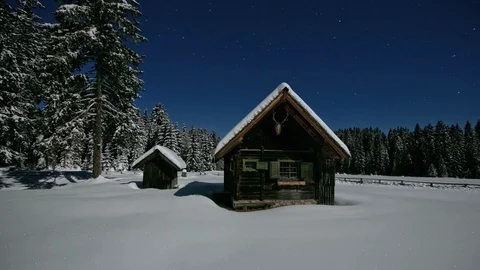 Time lapse of a mountain village Stock Footage 101750973