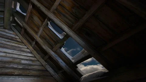 Time lapse of a mountain village Stock Footage 101751062