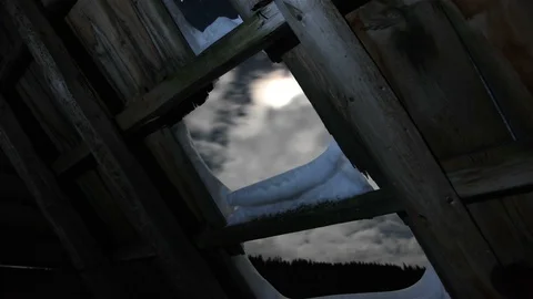 Time lapse of a mountain village Stock Footage 101751183