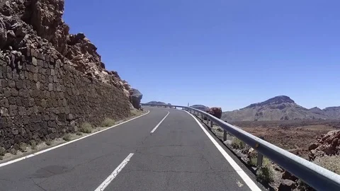 Time Lapse mountain winding road Stock Footage 71756300
