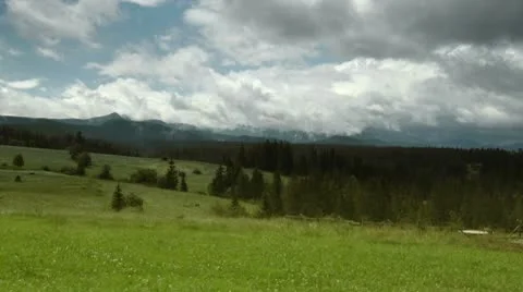 Time lapse of the mountains and clouds Stock Footage 10576011