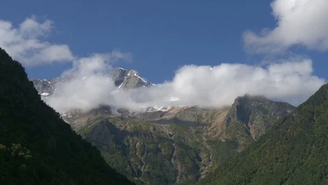Time lapse of mountains and clouds Stock Footage 121753788