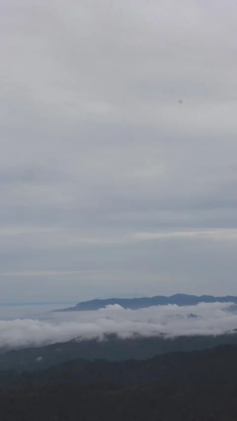 Time-lapse of mountains and clouds in the morning Stock Footage 308392517