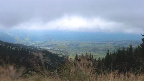 Time lapse of the mountains, clouds and th nature all around, Romania Stock Footage 265148042