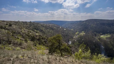 Time-lapse with mountains, Czech republic, European nature Stock Footage 122676979
