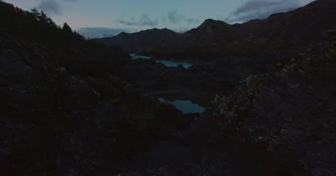 Time-lapse of the mountains at dawn Stock Footage 83010140