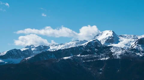 Time lapse of mountains in early spring in Pokljuka Video stock 49057413
