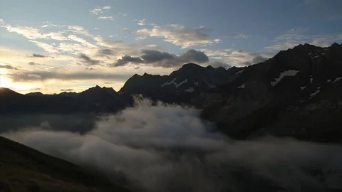 Time lapse in the mountains Stock Footage 82837112