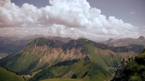 Time lapse mountains glaciers clouds Stock Footage 26062168