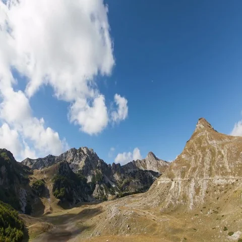 Time lapse of Mountains inside a national park Durmitor 스톡 동영상 69464896