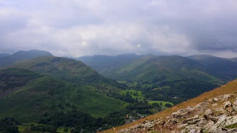 Time lapse mountains of the Lake district in England UK 4K Stock Footage 113534796