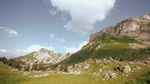 Time lapse mountains landscape clouds 1080 Stock Footage 26062547