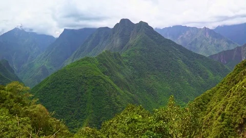 Time lapse Mountains near Machu Pichu Stock Footage 85393584