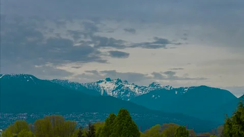 Time-Lapse Mountains Vancouver Stock Footage 153636764