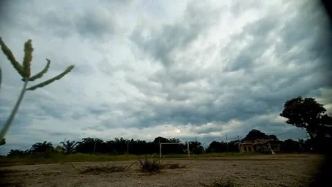Time lapse of the movement of black clouds Stock Footage 290773162