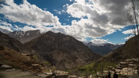Time lapse of the movement of clouds over the mountain. Stock Footage 110917974