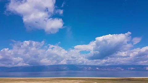 Time lapse of the movement of clouds in the sky Stock Footage 79097728