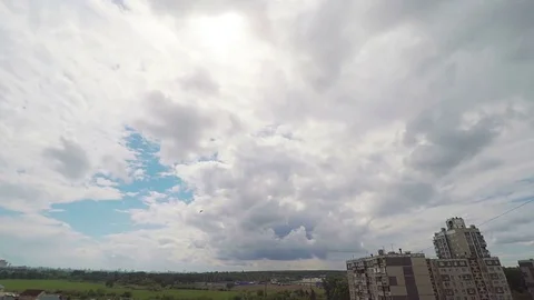 Time lapse of the movement of clouds in the sky Stock Footage 79099012