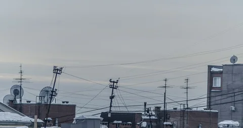 Time lapse of the movement of clouds in the sky Stock-Footage 129542826