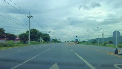 Time-lapse movement of fast driving along with the clouds in the sky moving quic 스톡 동영상 250221869