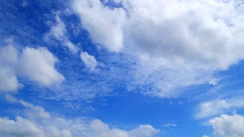 Time lapse, The movement of fluffy clouds Stock Footage 91477583