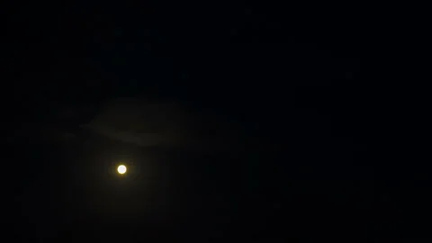 Time lapse of the movement of the moon on a black sky Stock-Footage 129630764