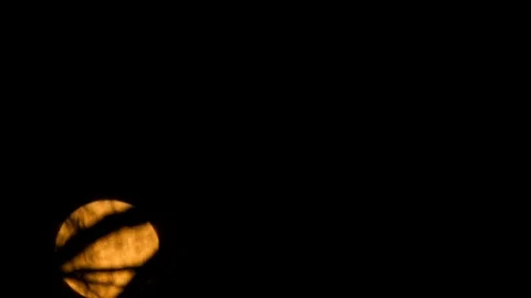 Time lapse of the movement of the moon on the sky. Stock Footage 110872911