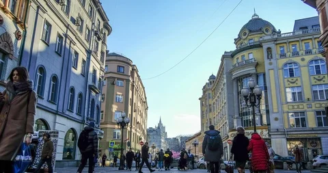 Time lapse of the movement of pedestrians Stock-Footage 129534780