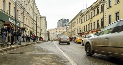 Time lapse of the movement of pedestrians Stock-Footage 129535066