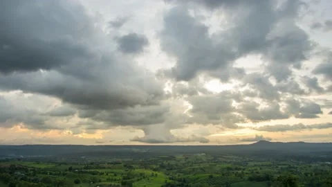 Time Lapse Movement of Stratocumulus In the evening Stock Footage 148269028