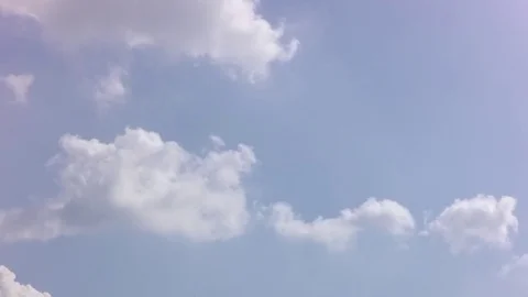 Time lapse of moving and forming of cumulus clouds Stock Footage 79715790